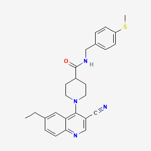 N-(2-furylmethyl)-2-(2-oxo-1-propyl-2,3-dihydro-1H-pyrido[2,3-b][1,4]thiazin-3-yl)acetamide