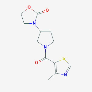 3-[1-(4-Methyl-1,3-thiazole-5-carbonyl)pyrrolidin-3-yl]-1,3-oxazolidin-2-one