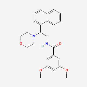 3,5-dimethoxy-N-(2-morpholino-2-(naphthalen-1-yl)ethyl)benzamide