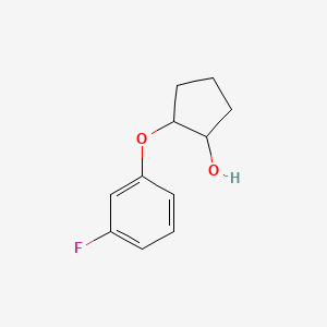 2-(3-Fluorophenoxy)cyclopentan-1-ol