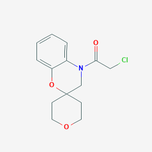 2-Chloro-1-spiro[3H-1,4-benzoxazine-2,4'-oxane]-4-ylethanone