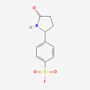 4-(5-Oxopyrrolidin-2-yl)benzene-1-sulfonyl fluoride