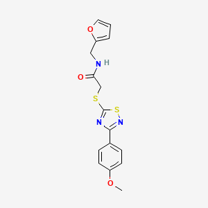 N-(furan-2-ylmethyl)-2-((3-(4-methoxyphenyl)-1,2,4-thiadiazol-5-yl)thio)acetamide
