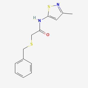 2-(benzylthio)-N-(3-methylisothiazol-5-yl)acetamide