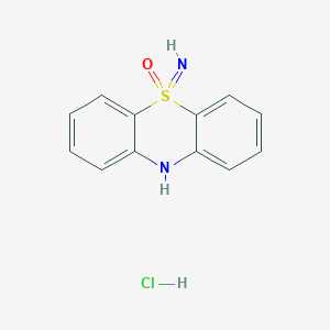 molecular formula C12H11ClN2OS B2842611 5-亚胺-10H-5lambda6-苯并噻嗪-5-酮 盐酸盐 CAS No. 2137936-69-5