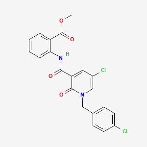 Methyl 2-({[5-chloro-1-(4-chlorobenzyl)-2-oxo-1,2-dihydro-3-pyridinyl]carbonyl}amino)benzenecarboxylate