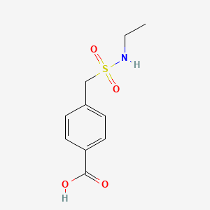 molecular formula C10H13NO4S B2842617 4-[(Ethylsulfamoyl)methyl]benzoic acid CAS No. 1099184-28-7