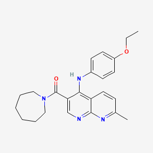 3-(azepan-1-ylcarbonyl)-N-(4-ethoxyphenyl)-7-methyl-1,8-naphthyridin-4-amine