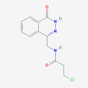 3-chloro-N-[(4-oxo-3H-phthalazin-1-yl)methyl]propanamide