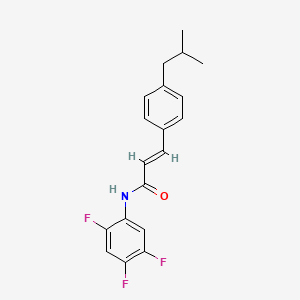 (E)-3-(4-isobutylphenyl)-N-(2,4,5-trifluorophenyl)-2-propenamide