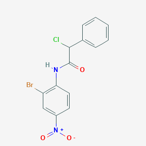 N-(2-bromo-4-nitrophenyl)-2-chloro-2-phenylacetamide