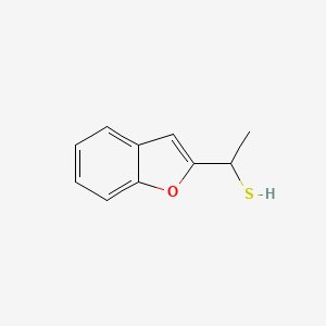 molecular formula C10H10OS B2842646 1-(苯并呋喃-2-基)乙硫醇 CAS No. 1038982-04-5