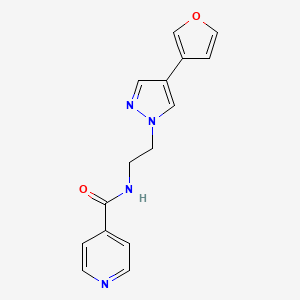 N-(2-(4-(furan-3-yl)-1H-pyrazol-1-yl)ethyl)isonicotinamide