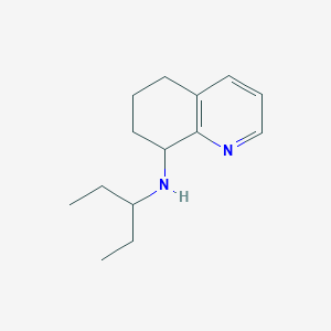 molecular formula C14H22N2 B2842651 N-(戊-3-基)-5,6,7,8-四氢喹啉-8-胺 CAS No. 1504345-25-8