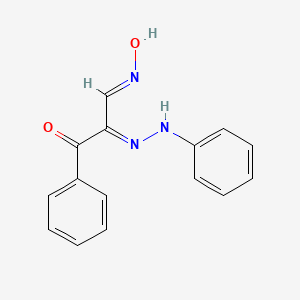 molecular formula C15H13N3O2 B2842670 3-Oxo-3-phenyl-2-(2-phenylhydrazono)propanal oxime CAS No. 330574-81-7