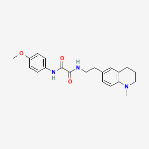 N1-(4-methoxyphenyl)-N2-(2-(1-methyl-1,2,3,4-tetrahydroquinolin-6-yl)ethyl)oxalamide
