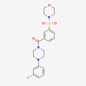 (4-(3-Chlorophenyl)piperazin-1-yl)(3-(morpholinosulfonyl)phenyl)methanone