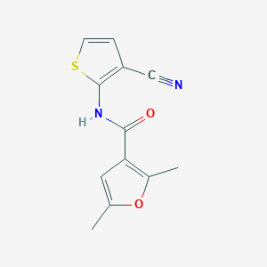 molecular formula C12H10N2O2S B2842688 N-(3-氰基噻吩-2-基)-2,5-二甲基呋喃-3-羧酰胺 CAS No. 1219913-76-4