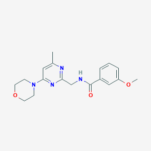 3-methoxy-N-((4-methyl-6-morpholinopyrimidin-2-yl)methyl)benzamide