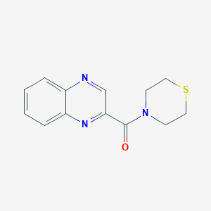molecular formula C13H13N3OS B2842696 喹喔啉-2-基(硫代吗啉基)甲酮 CAS No. 2320376-13-2