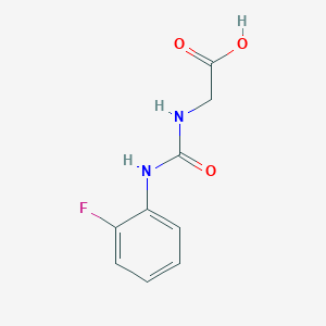 2-{[(2-Fluorophenyl)carbamoyl]amino}acetic acid