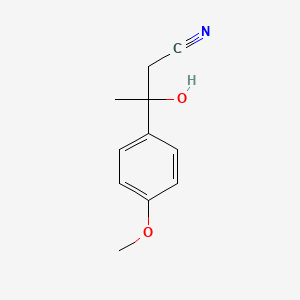 molecular formula C11H13NO2 B2842704 3-羟基-3-(4-甲氧基苯基)丁腈 CAS No. 600735-58-8