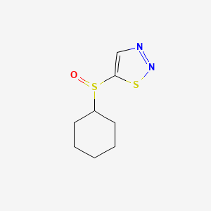 Cyclohexyl 1,2,3-thiadiazol-5-yl sulfoxide