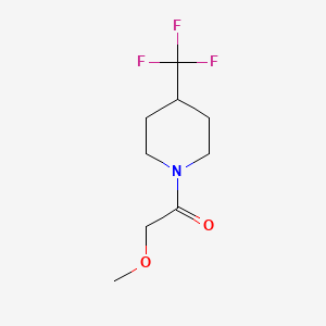 molecular formula C9H14F3NO2 B2842731 2-Methoxy-1-[4-(trifluoromethyl)piperidin-1-yl]ethan-1-one CAS No. 1495755-68-4
