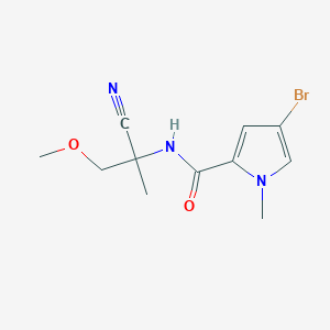 4-Bromo-N-(2-cyano-1-methoxypropan-2-yl)-1-methylpyrrole-2-carboxamide