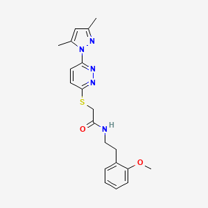 2-((6-(3,5-dimethyl-1H-pyrazol-1-yl)pyridazin-3-yl)thio)-N-(2-methoxyphenethyl)acetamide