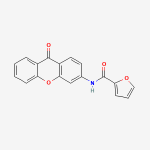 molecular formula C18H11NO4 B2842757 N-(9-氧代-9H-黄色素-3-基)呋喃-2-羧酰胺 CAS No. 886148-38-5