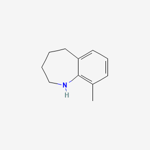 molecular formula C11H15N B2842760 9-methyl-2,3,4,5-tetrahydro-1H-1-benzazepine CAS No. 153254-46-7
