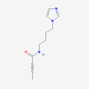 N-(4-Imidazol-1-ylbutyl)but-2-ynamide