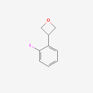 molecular formula C9H9IO B2842776 3-(2-碘苯基)噁唑烷 CAS No. 1820641-89-1