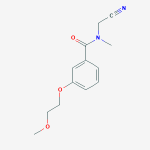 molecular formula C13H16N2O3 B2842788 N-(cyanomethyl)-3-(2-methoxyethoxy)-N-methylbenzamide CAS No. 1355785-27-1