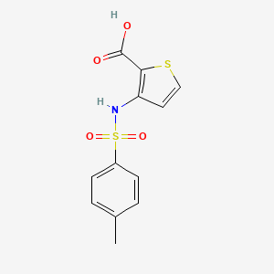molecular formula C12H11NO4S2 B2842795 3-{[(4-甲基苯基)磺酰]氨基}噻吩-2-羧酸 CAS No. 926213-55-0