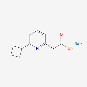 Sodium 2-(6-cyclobutylpyridin-2-yl)acetate