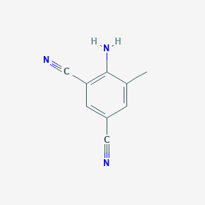 molecular formula C9H7N3 B2842811 4-Amino-5-methylisophthalonitrile CAS No. 98589-70-9