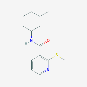N-(3-methylcyclohexyl)-2-(methylsulfanyl)pyridine-3-carboxamide