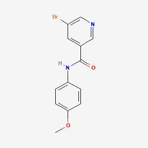 molecular formula C13H11BrN2O2 B2842858 5-bromo-N-(4-methoxyphenyl)pyridine-3-carboxamide CAS No. 342013-89-2
