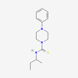 molecular formula C15H23N3S B2842884 N-butan-2-yl-4-phenylpiperazine-1-carbothioamide CAS No. 461459-82-5