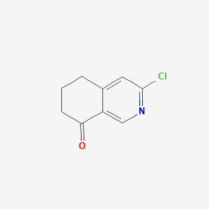 molecular formula C9H8ClNO B2842899 3-chloro-6,7-dihydroisoquinolin-8(5H)-one CAS No. 1256821-77-8