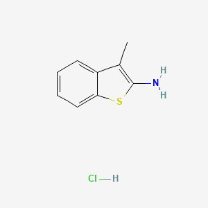 molecular formula C9H10ClNS B2842908 3-甲基-1-苯并噻吩-2-胺盐酸盐 CAS No. 13584-56-0