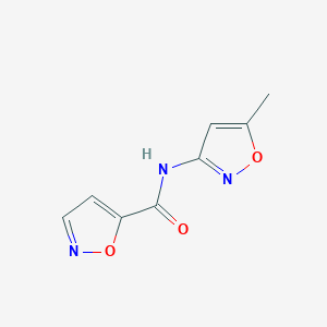 molecular formula C8H7N3O3 B2842935 N5-(5-甲基异噁唑-3-基)异噁唑-5-甲酰胺 CAS No. 263336-48-7