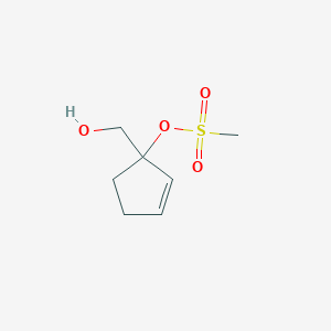 [1-(Hydroxymethyl)cyclopent-2-en-1-yl] methanesulfonate