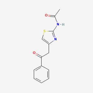 N-(4-phenacyl-1,3-thiazol-2-yl)acetamide