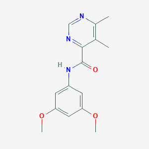 N-(3,5-Dimethoxyphenyl)-5,6-dimethylpyrimidine-4-carboxamide