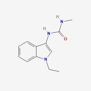 molecular formula C12H15N3O B2843003 1-(1-乙基-1H-吲哚-3-基)-3-甲基脲 CAS No. 941988-10-9