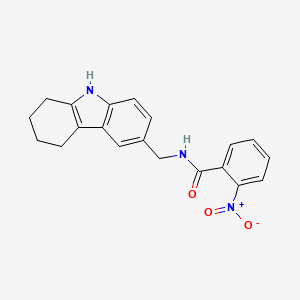 B2843014 2-nitro-N-((2,3,4,9-tetrahydro-1H-carbazol-6-yl)methyl)benzamide CAS No. 852138-35-3