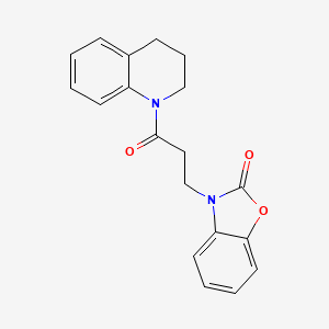 molecular formula C19H18N2O3 B2843037 3-(3-(3,4-dihydroquinolin-1(2H)-yl)-3-oxopropyl)benzo[d]oxazol-2(3H)-one CAS No. 853751-92-5